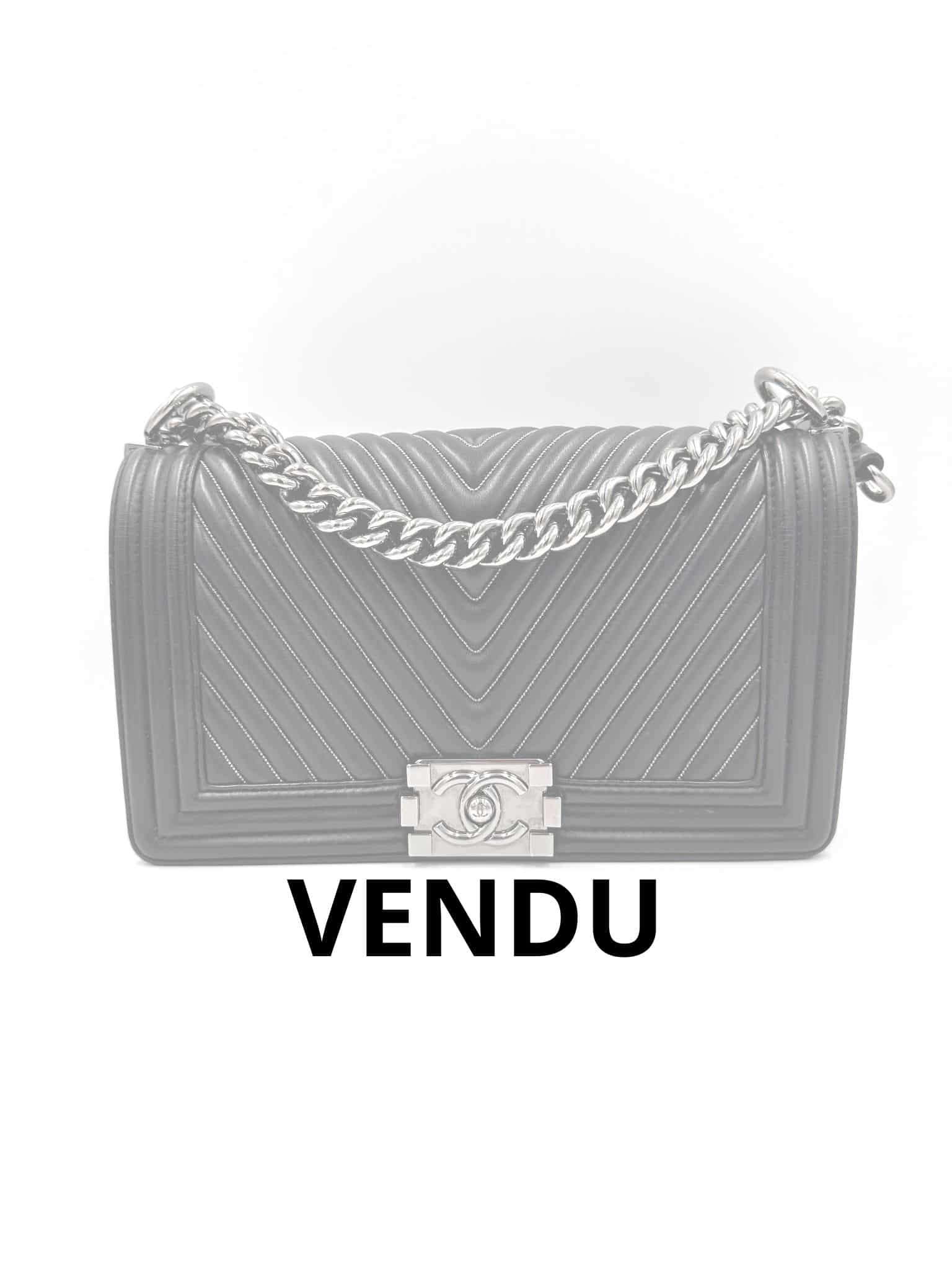 Sac Boy medium en cuir noir (Edition limitée)