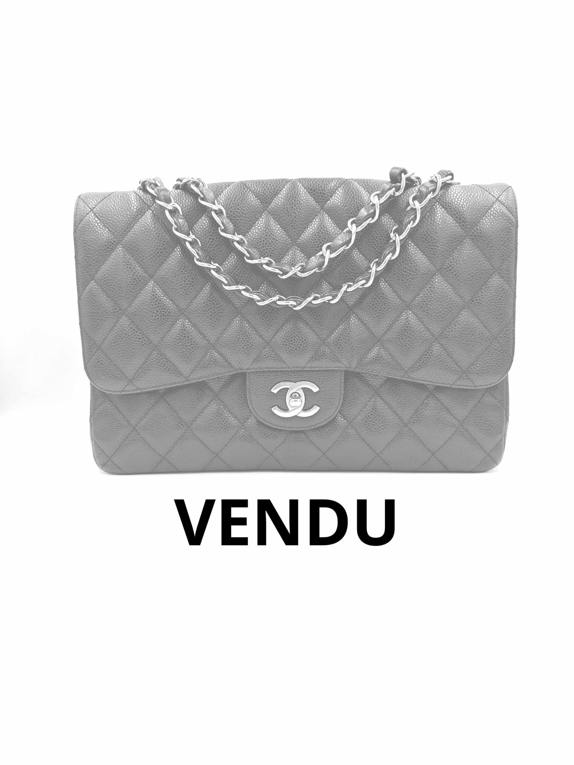 Sac Timeless / Classique Jumbo en cuir grainé noir