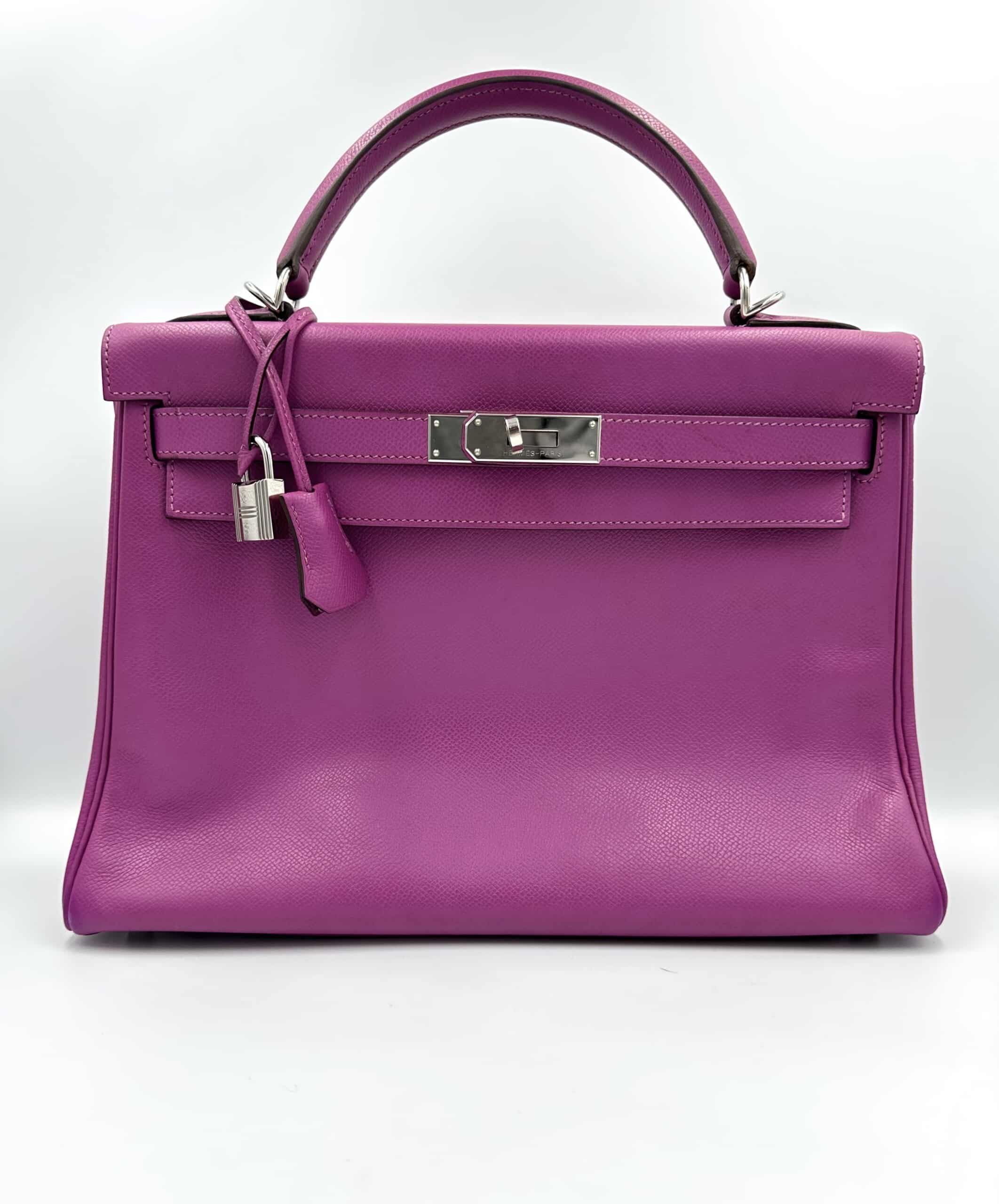 Sac Kelly 32 en cuir anémone