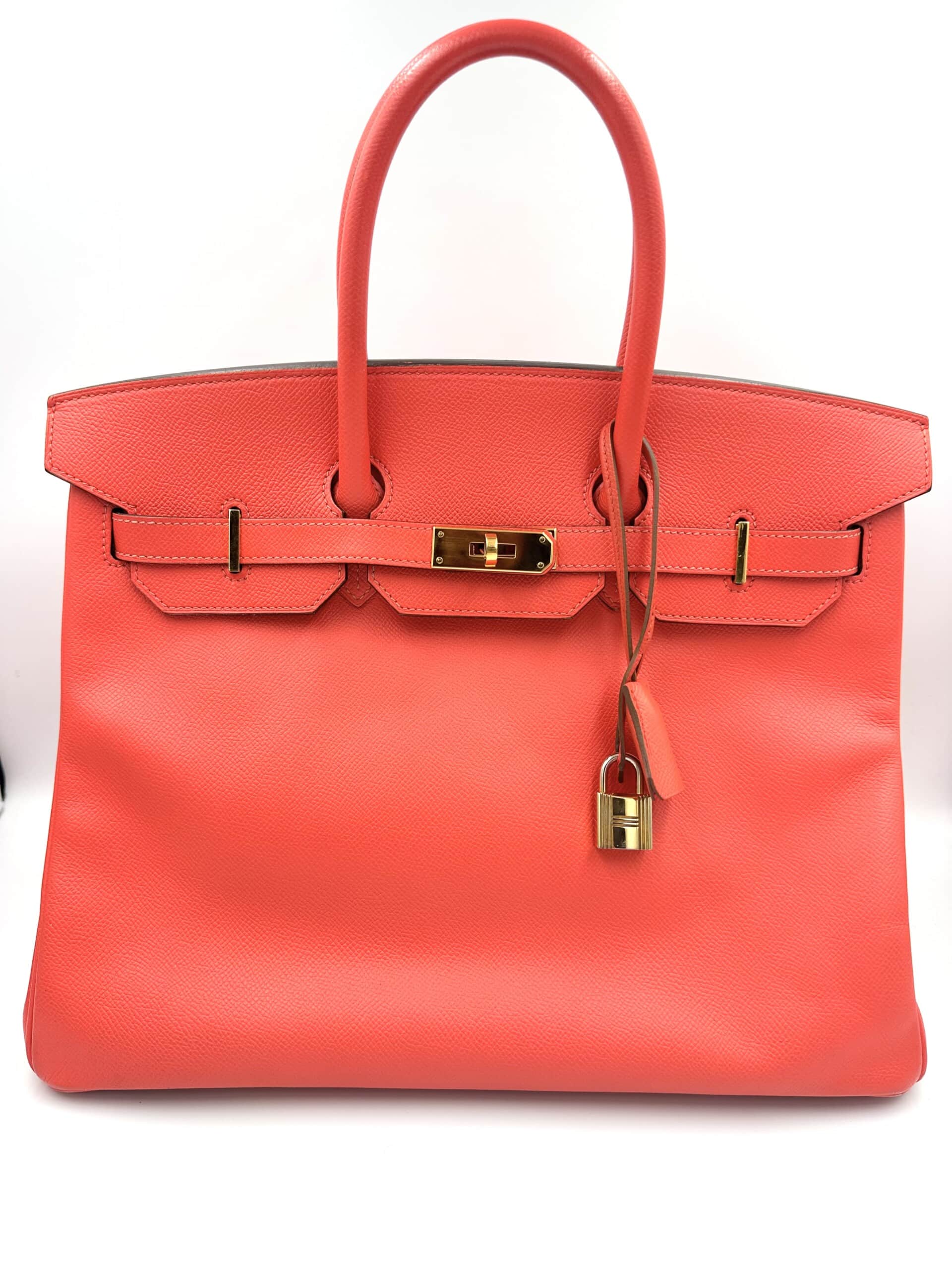 Sac Birkin 35 en cuir epsom rose Jaïpur
