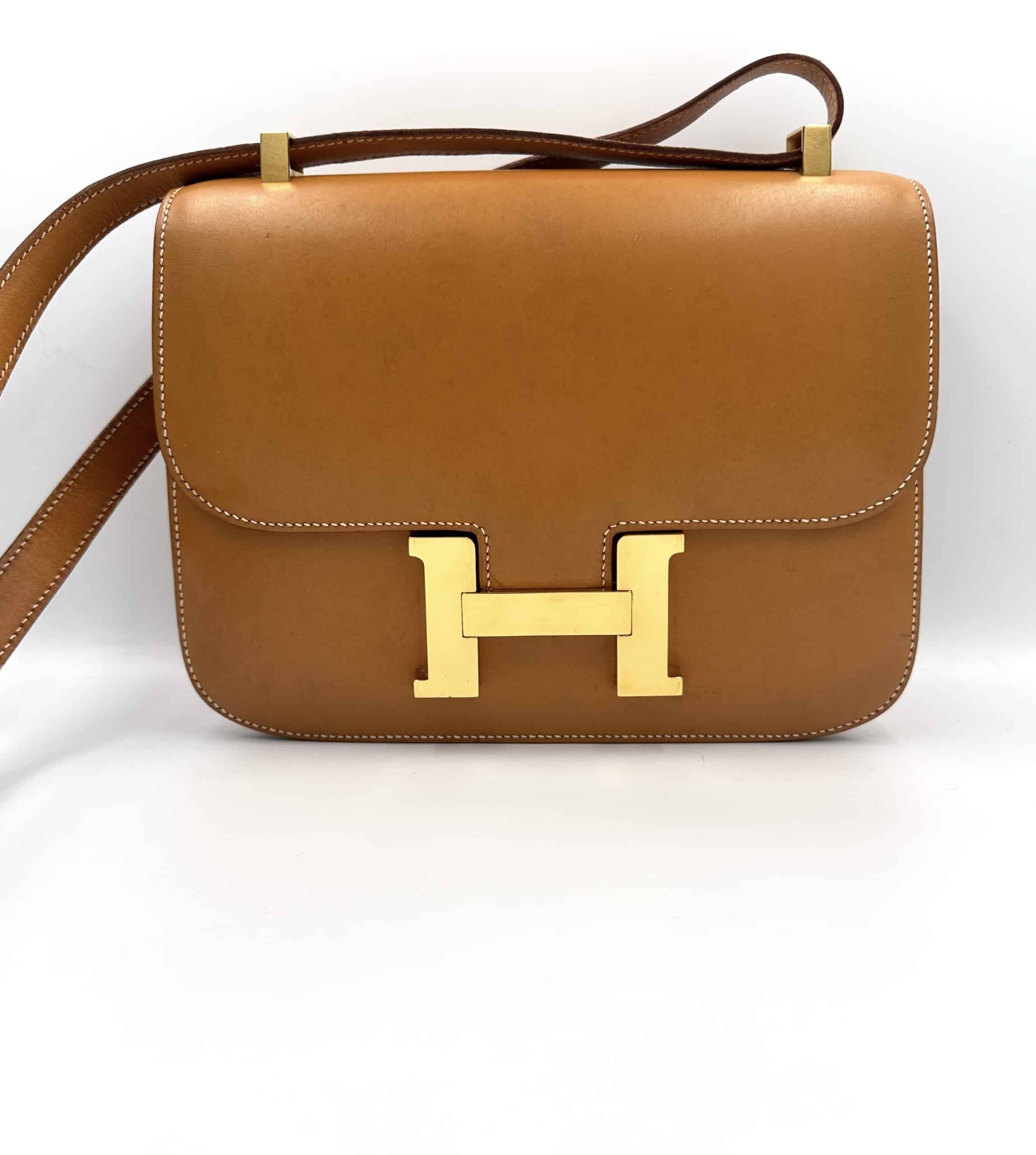 Sac Constance 24 en cuir camel