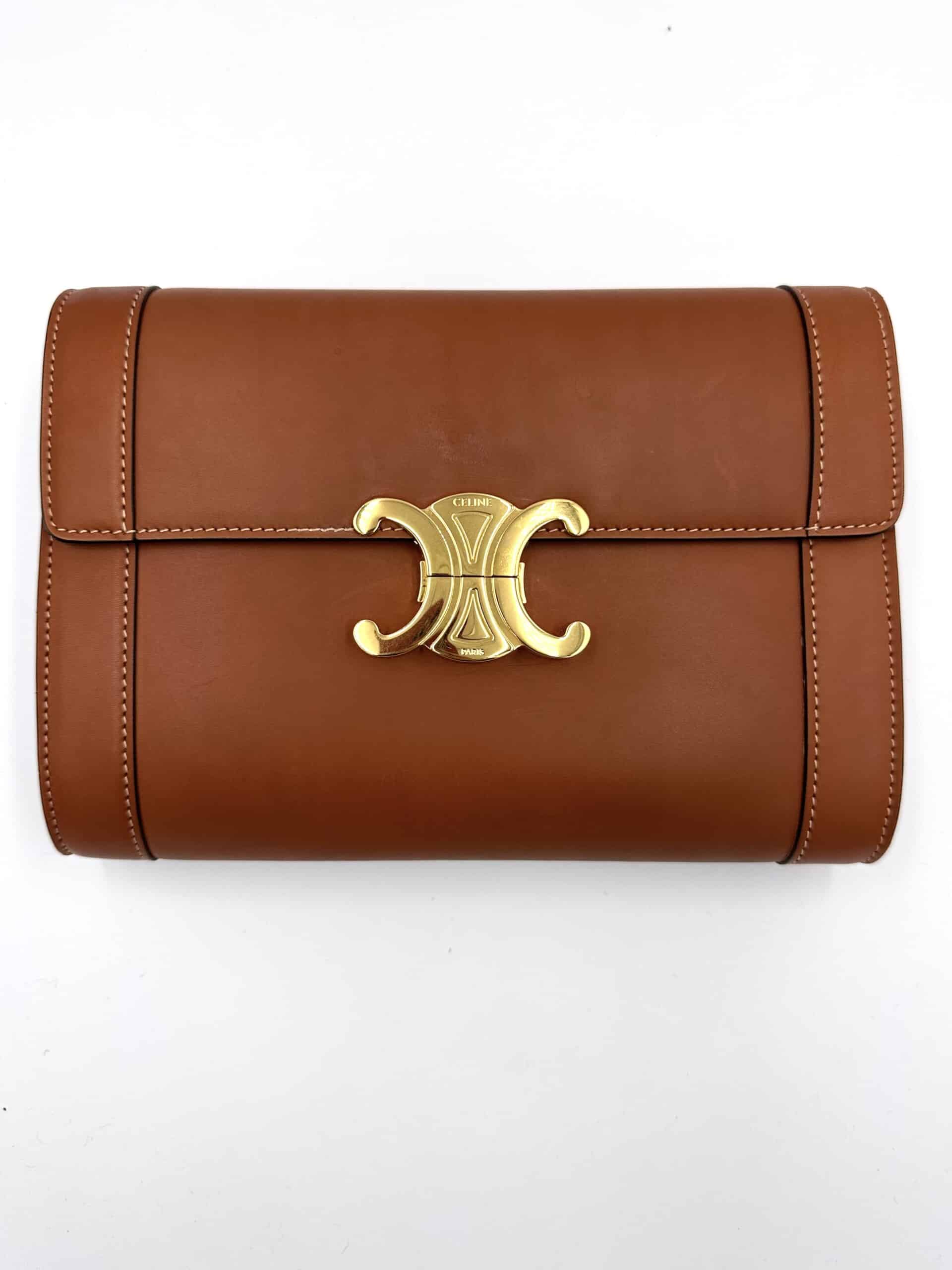 Sac Triomphe camel avec bandoulière amovible