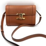Sac Triomphe camel avec bandoulière amovible - Thumbnail Image 4
