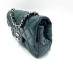 Sac mini Timeless / Classique en cuir verni bleu canard - Thumbnail Image 8