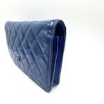 Wallet on Chain en cuir verni bleu - Thumbnail Image 5
