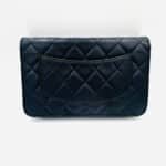 Wallet on Chain en cuir lisse bleu foncé - Thumbnail Image 6