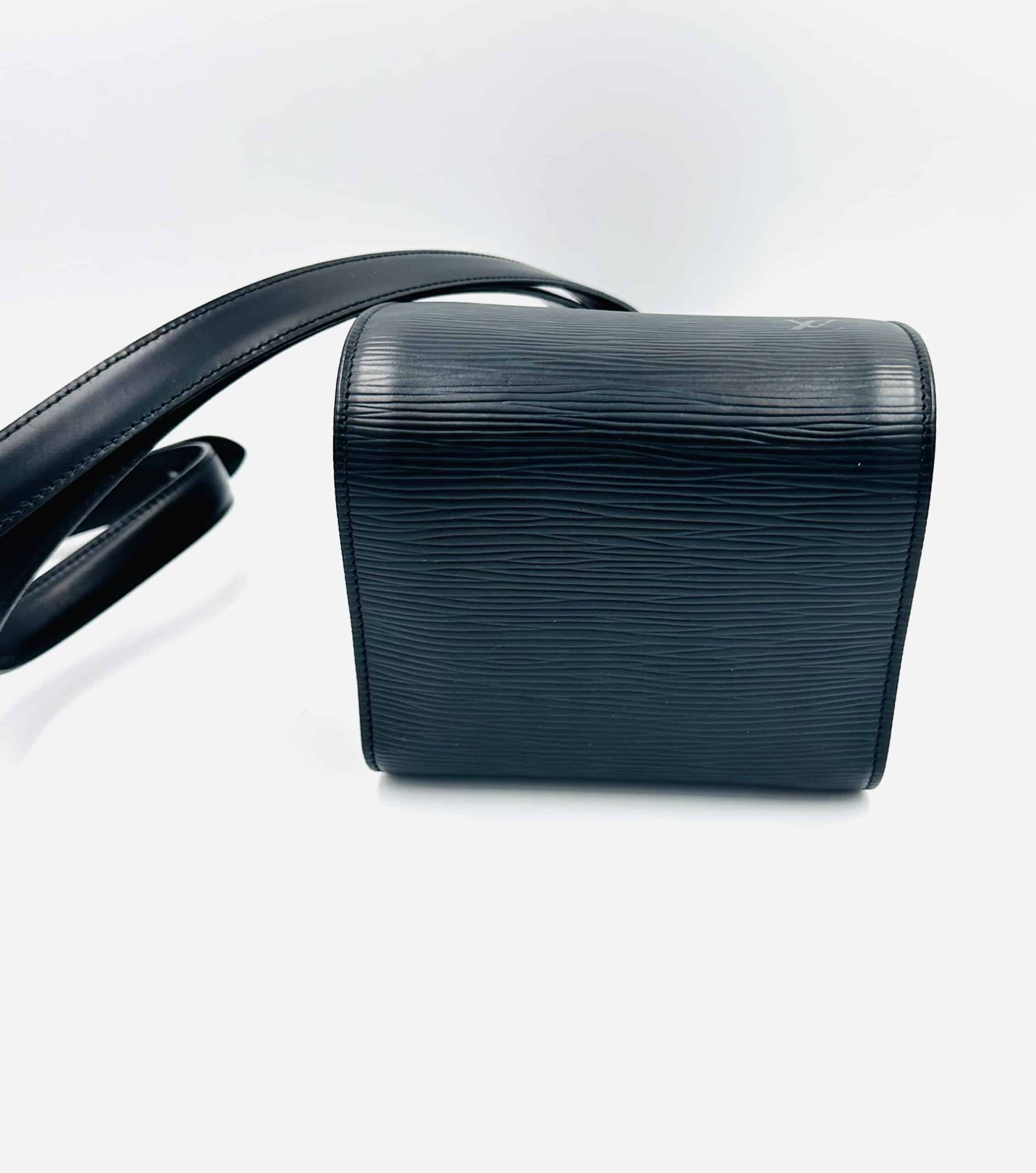 Sac Mini Bucket Vintage en cuir Épi noir - Image 5